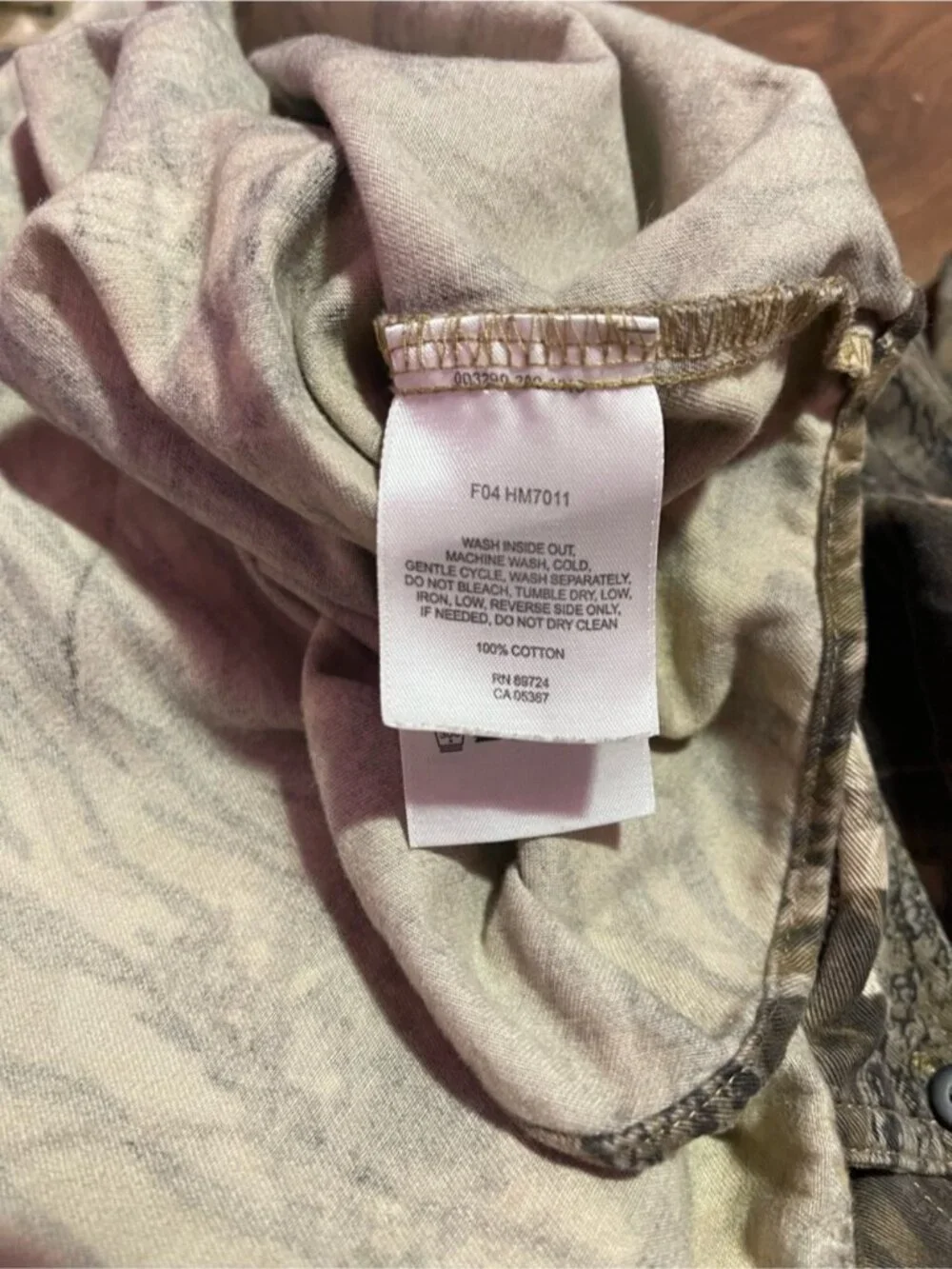 Vintage Columbia Mossy Oak Break Up Camo Shirt Button Down‎ Hunting Men’s XL